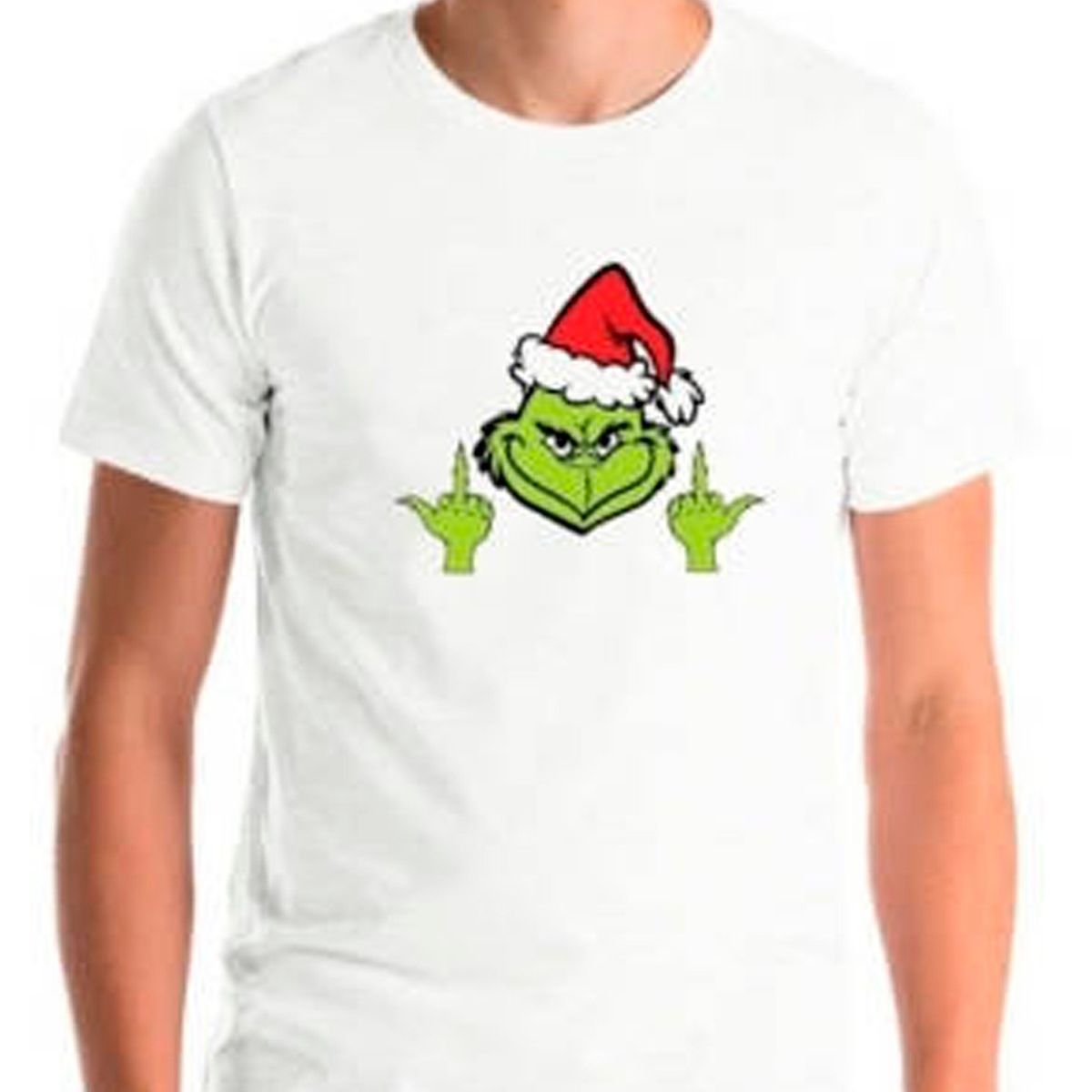 GENERICO - Polera Navidad Grinch Dedos Pascuas Unisex Moda