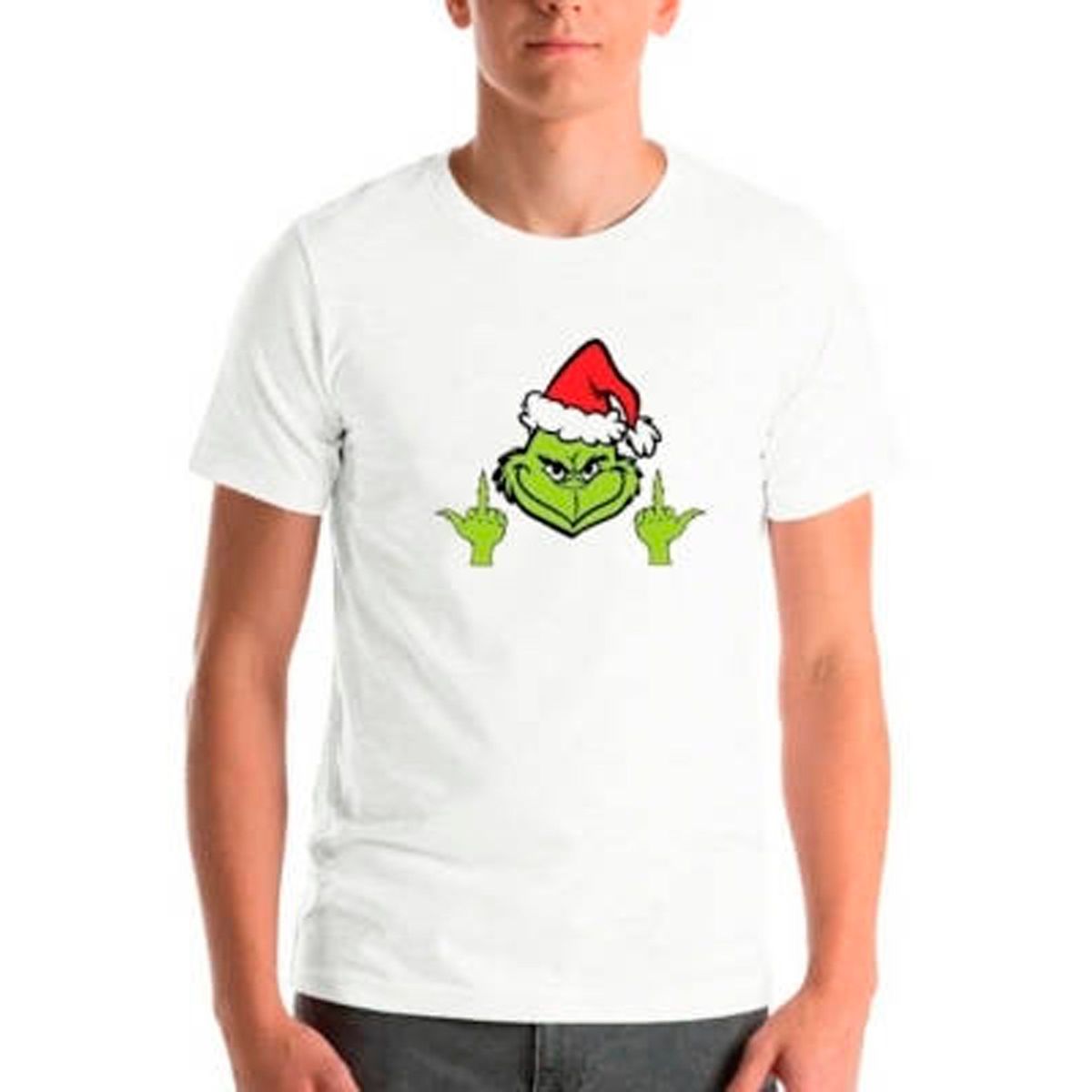 GENERICO - Polera Navidad Grinch Dedos Pascuas Unisex Moda