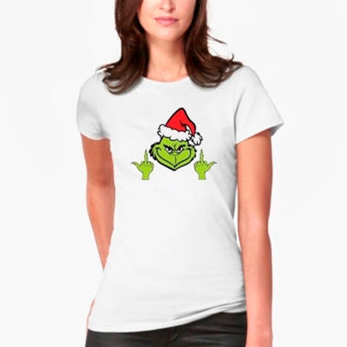 GENERICO - Polera Navidad Grinch Dedos Pascuas Unisex Moda