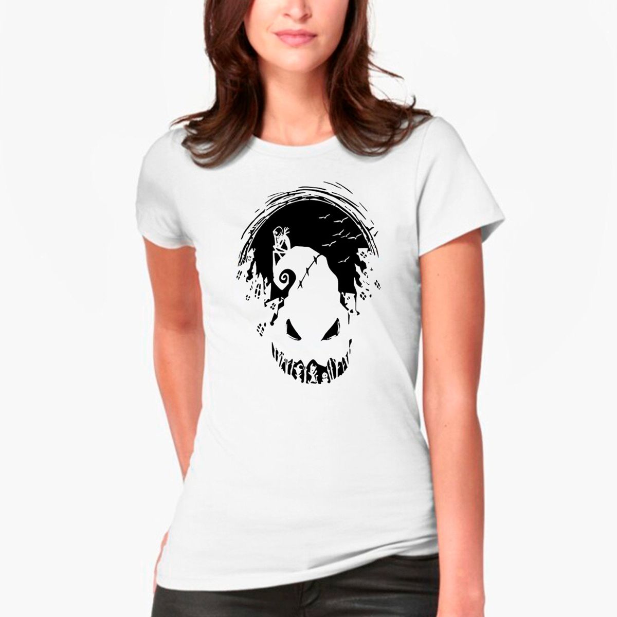 GENERICO - Polera  Extraño Mundo Jack 001 Halloween Dama