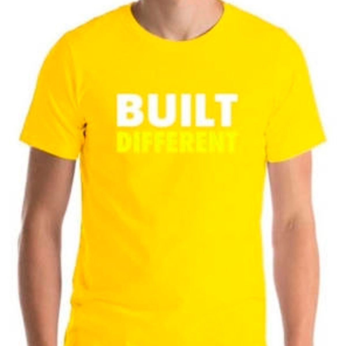 GENERICO - Polera Build Different Yellow Crossfit Gimnasio Luchador