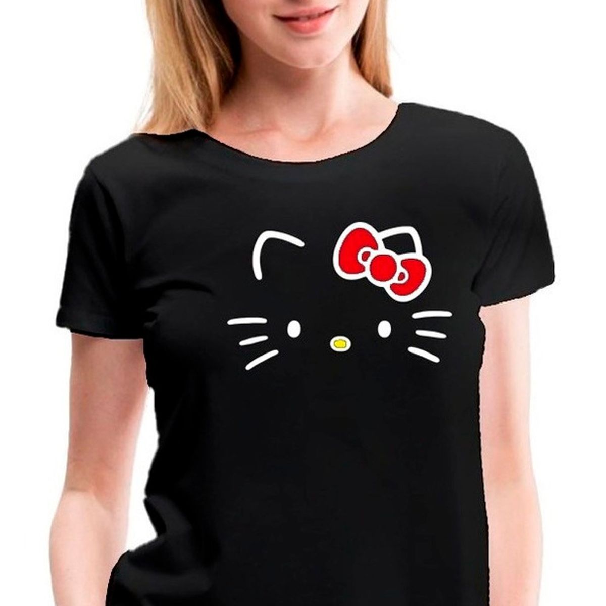GENERICO - Polera Regalo Diseño Gato Cat Kawaihellokitty Mujerniña