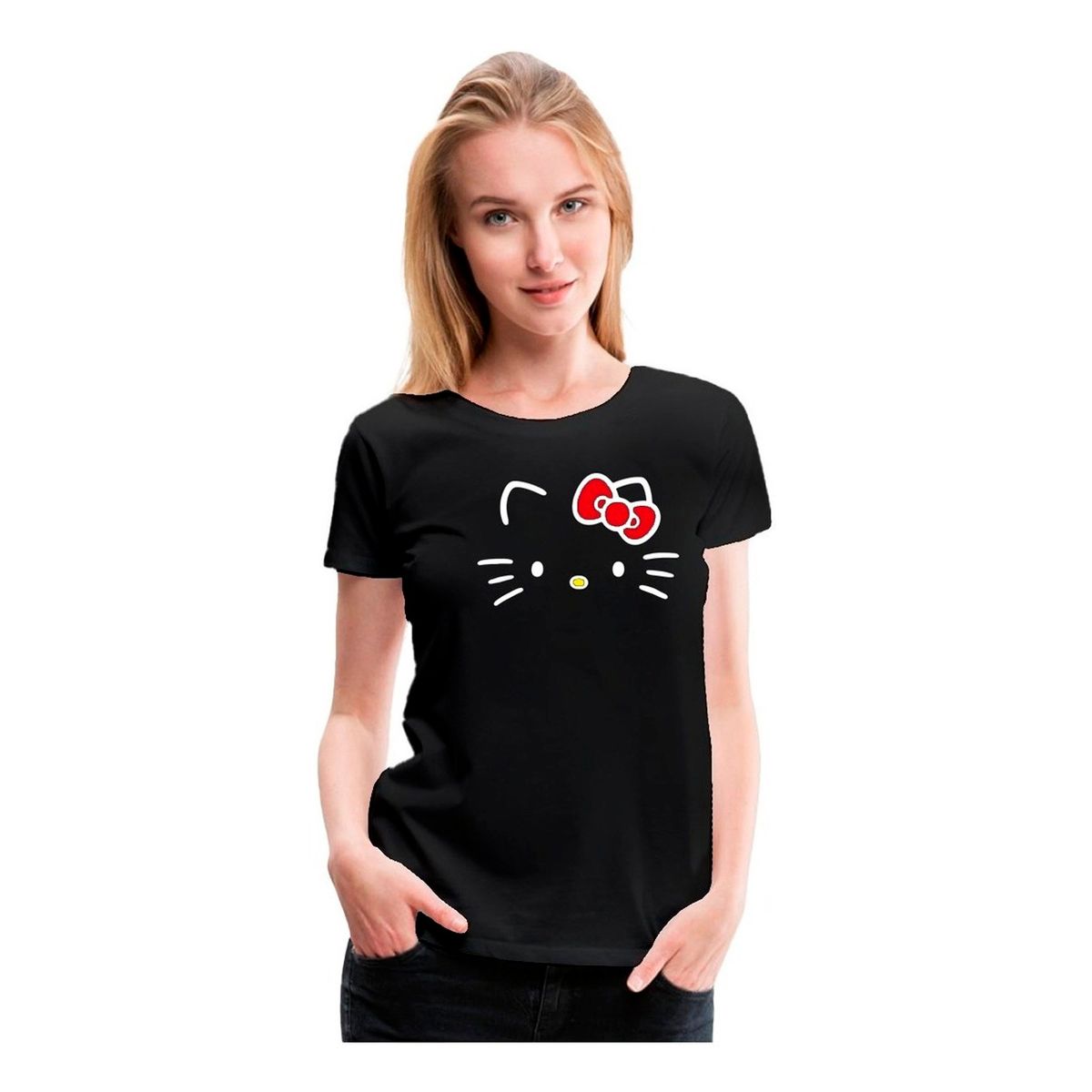 GENERICO - Polera Regalo Diseño Gato Cat Kawaihellokitty Mujerniña
