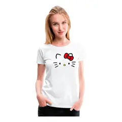 GENERICO - Polera Regalo Diseño Gato Cat Kawaihellokitty Mujerniña