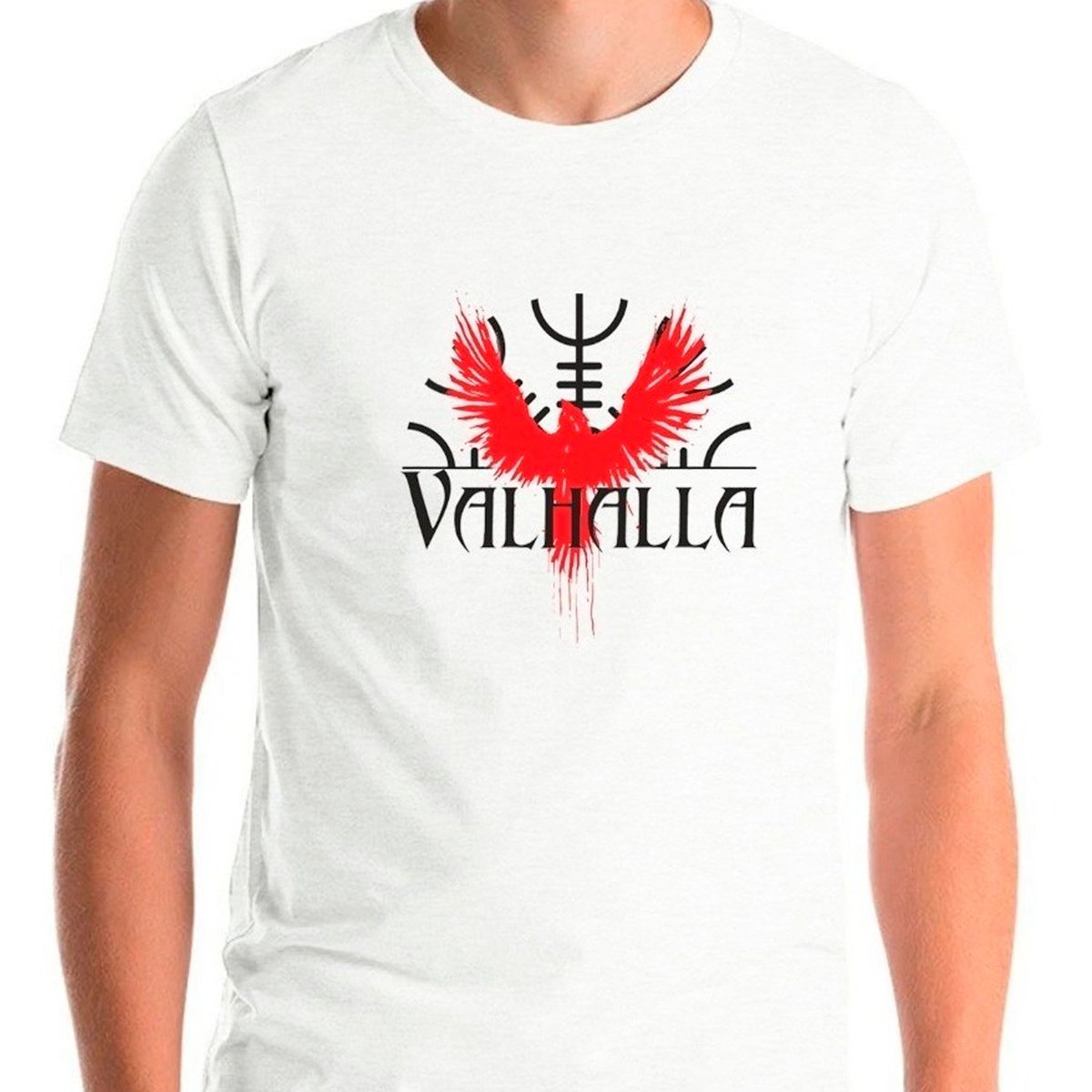 GENERICO - Polera Vikingos Viking Valhalla 001 Hombreniño