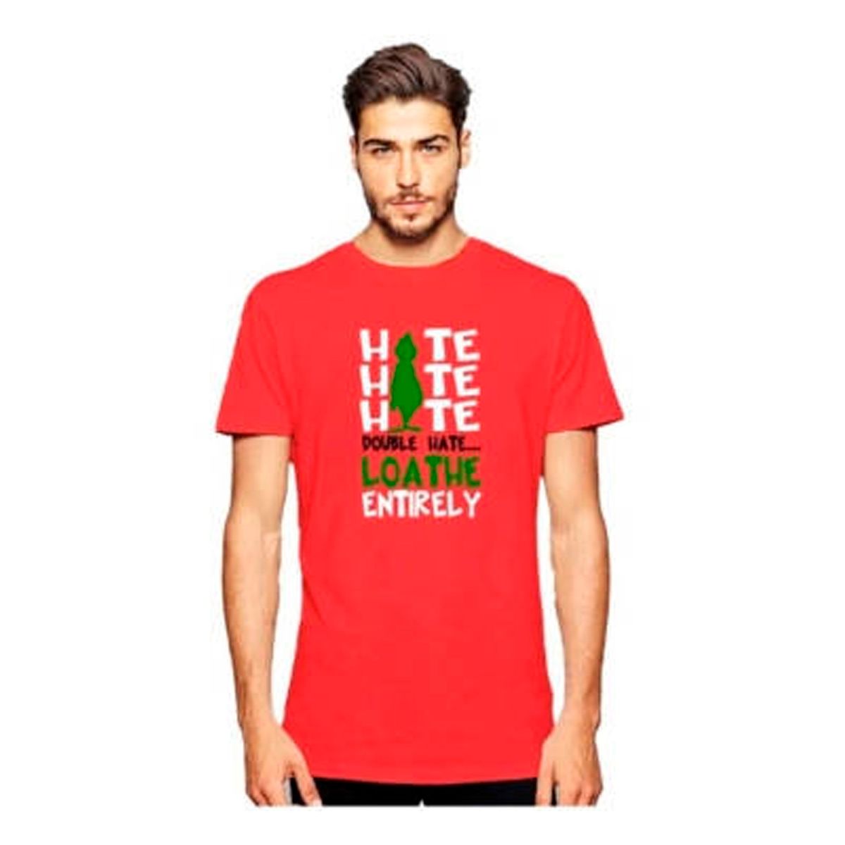 GENERICO - Polera Grinch Odio A Todos Hate Hate Hate Hombre