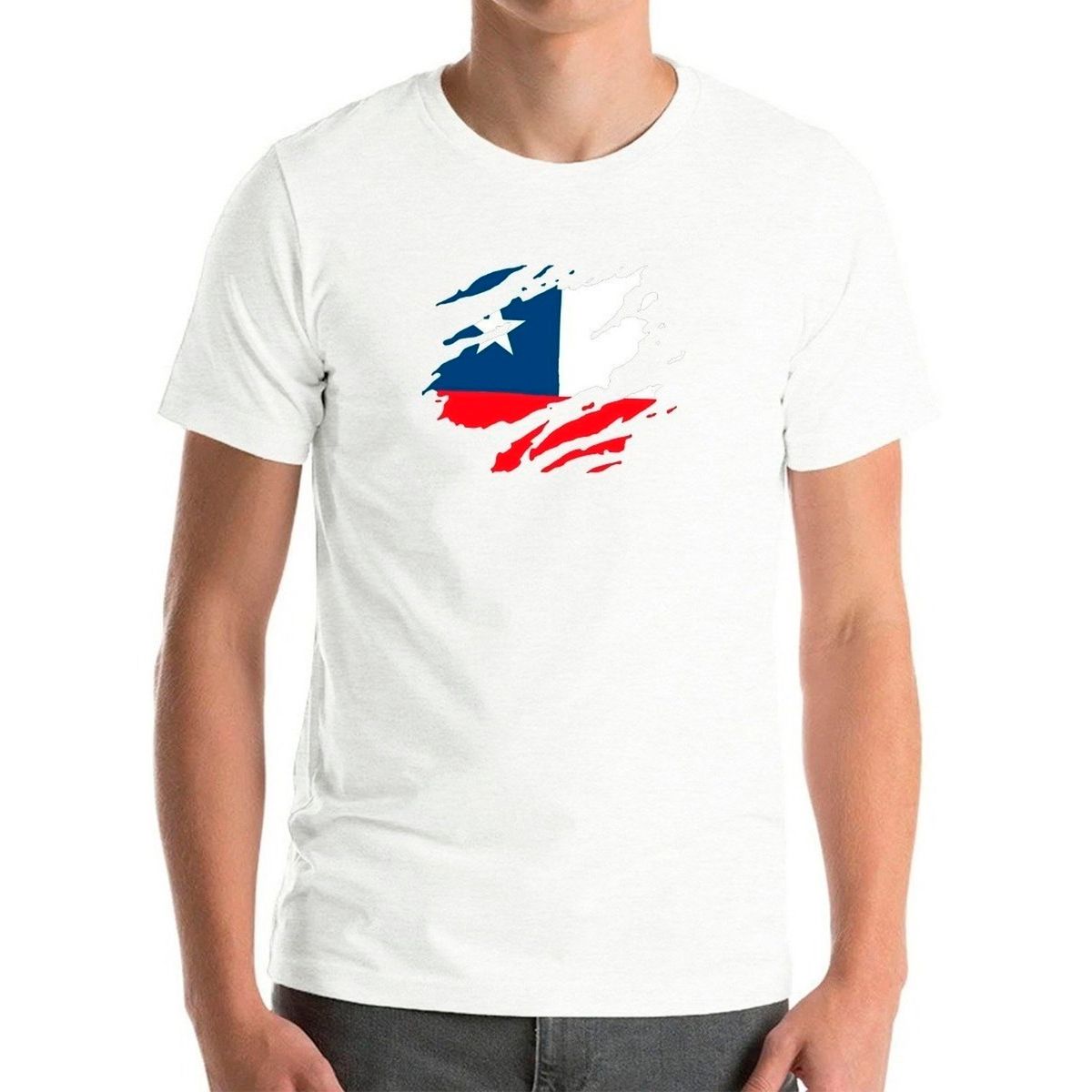 GENERICO - Polera Chileno De Corazon Chilenidad Futbol Fiestas Patrias