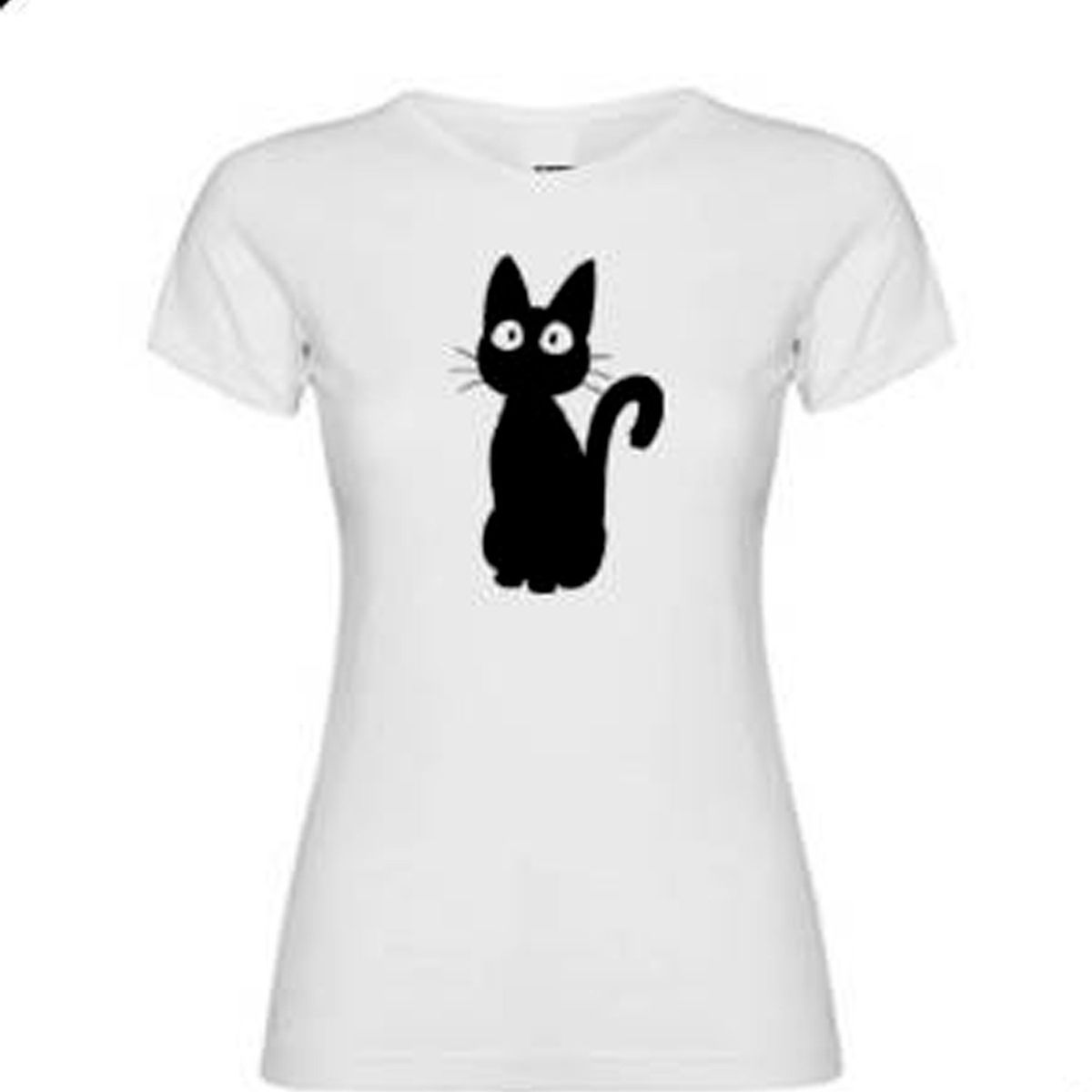 GENERICO - Polera Halloween Gato Gatito De La Suerte Mujer
