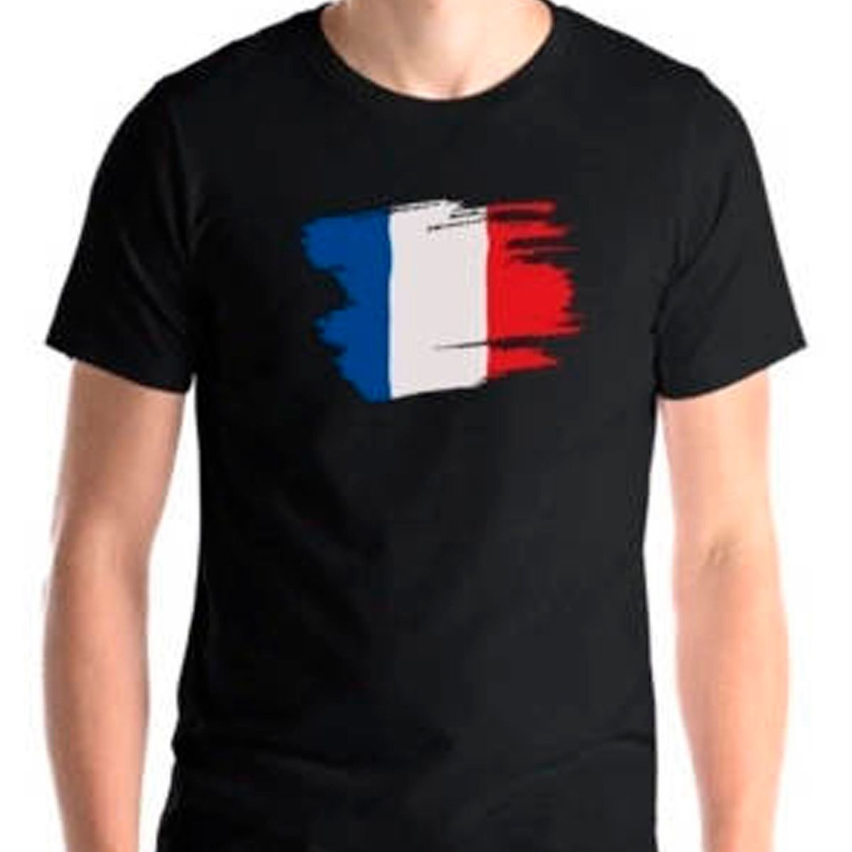 GENERICO - Polera Francia Fan Futbol Mundial Soccer Hombre Bandera Pais