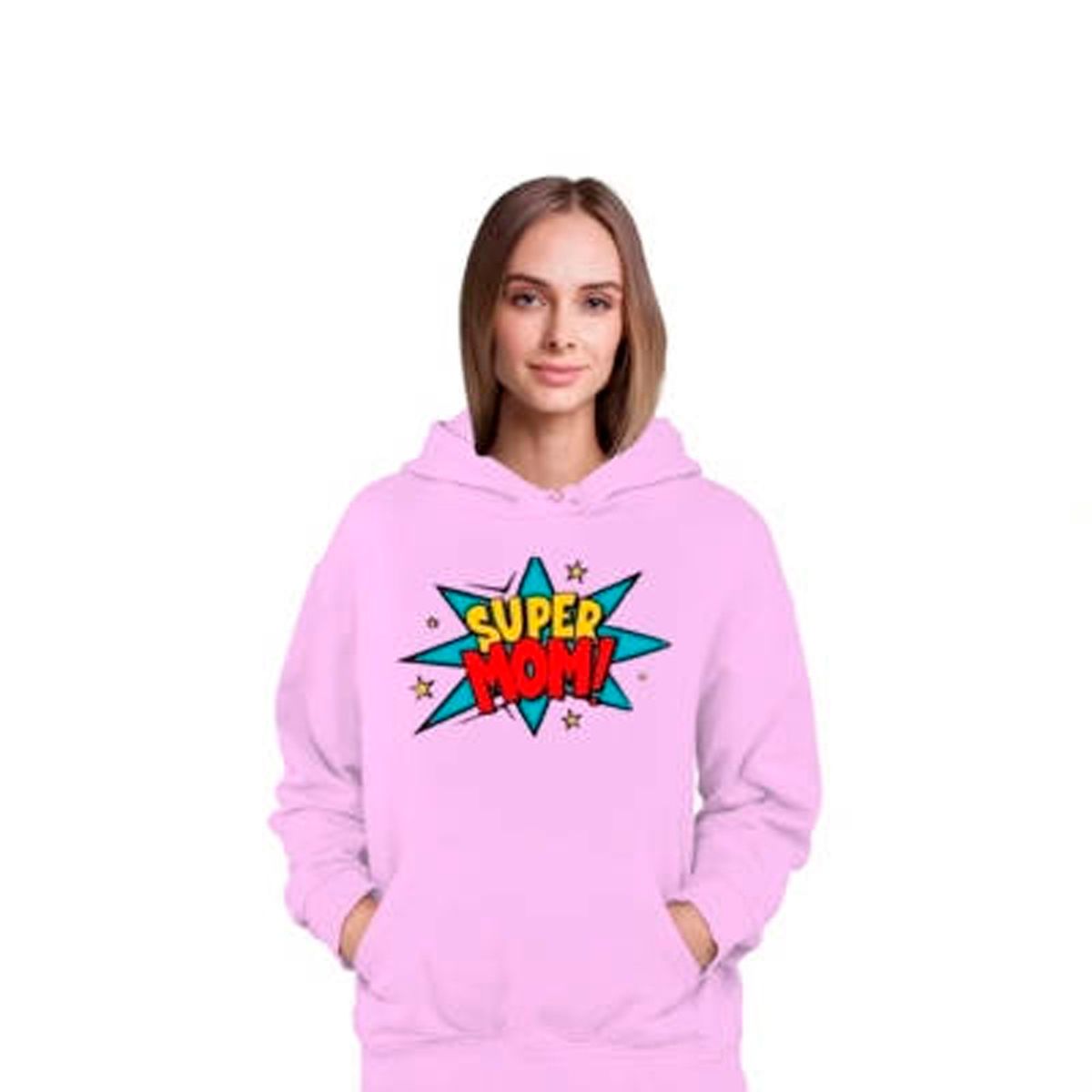 GENERICO - Poleron Super Mama Super Mom Día De La Madre  Mujer