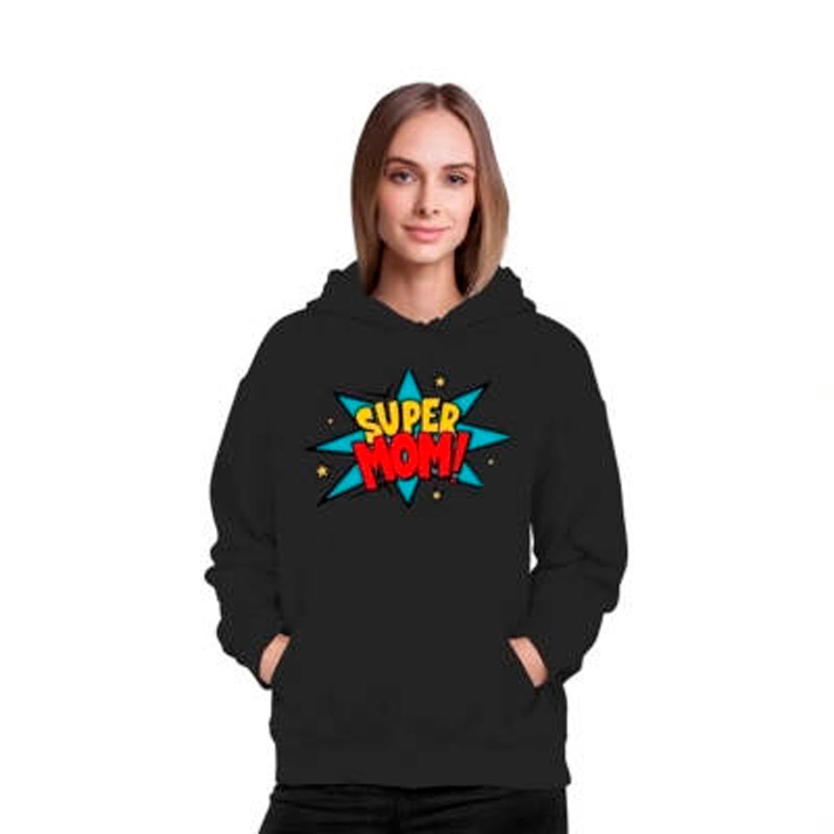 GENERICO - Poleron Super Mama Super Mom Día De La Madre  Mujer