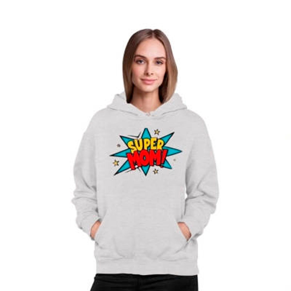 GENERICO - Poleron Super Mama Super Mom Día De La Madre  Mujer