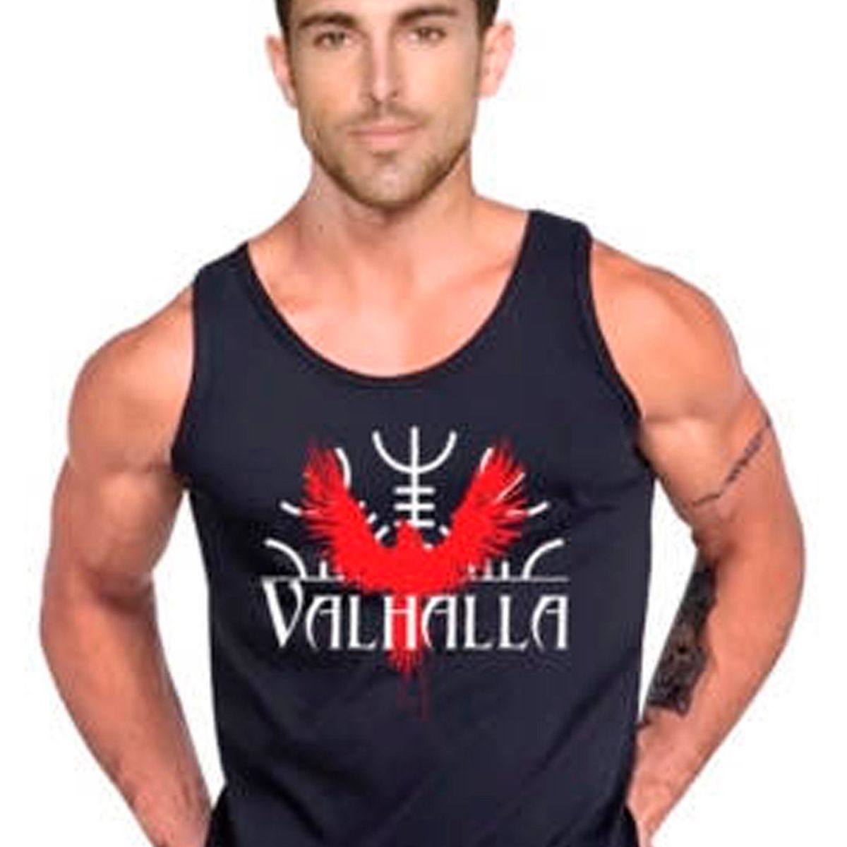 GENERICO - Polera Diseño Valhalla Vikyngos Musculosa Tank Gym Life