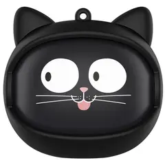TECNOLAB - Audífonos Bluetooth Con Caras Seleccionables Gato Negro - SC