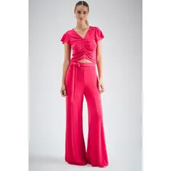 IO - Pantalon Liso fucsia