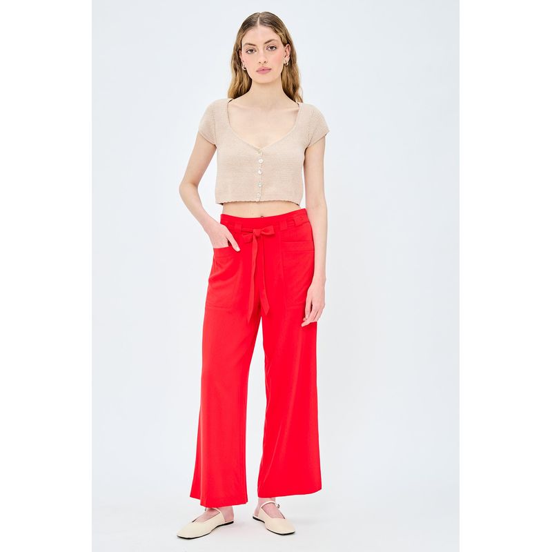 IO - Pantalon Rojo Mujer Io