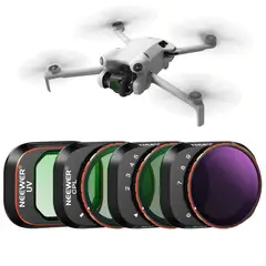 NEEWER - 4x Filtro De Cpl Uv Nd2 - ND32 ND64 - ND512 Variable P/ Dji Mini 4 Pro