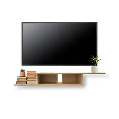 GENERICO - Racks Flotante para TV 42 a 55 pulgadas, color Marron