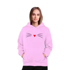 GENERICO - Poleron Gato Gatito Bigotes Mujer Niña