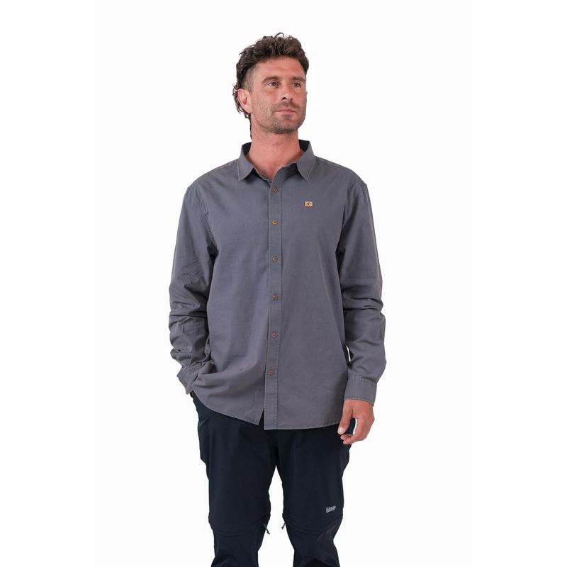 KAYA UNITE - Camisa Long Cotton Navy