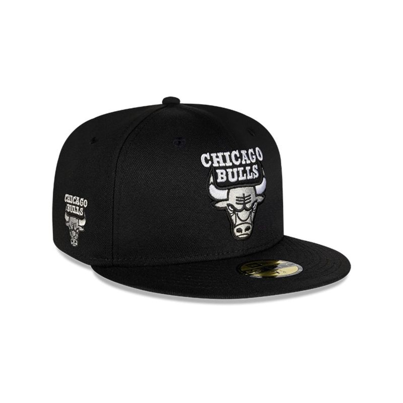 NEW ERA - Gorro 59Fifty MLB Chicago Bulls Soul Black and Silver Black