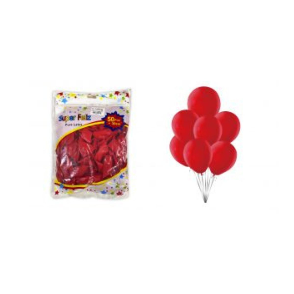 GENERICO - GLOBOS LATEX 30 CM 50 PCS