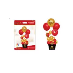 GENERICO - GLOBOS FELIZ CUMPLEAÑOS 17 PCS