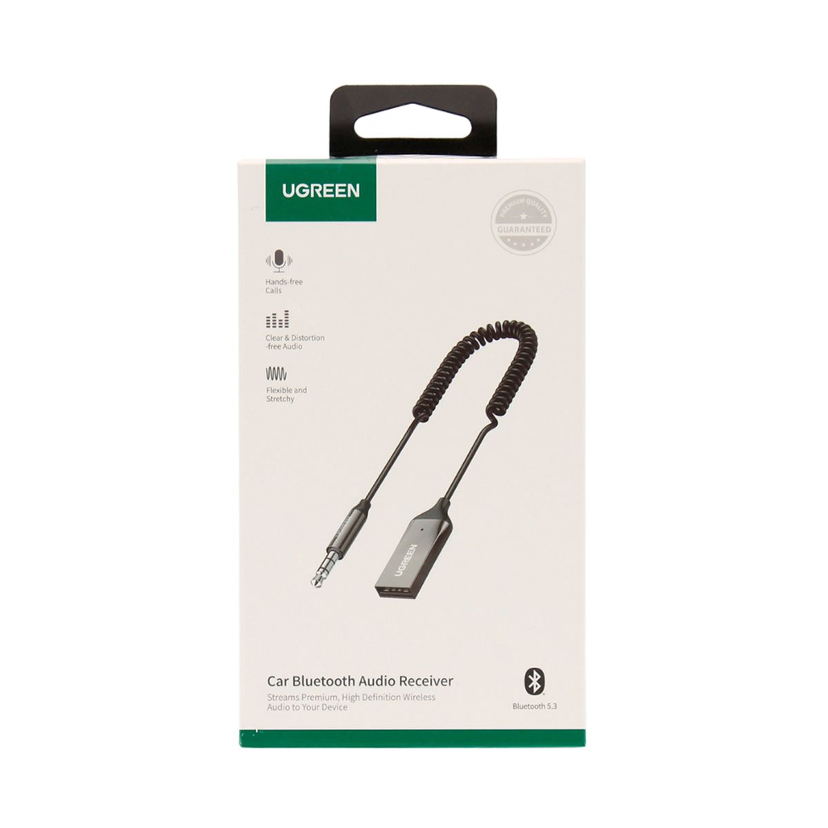 UGREEN - Receptor Audio Automovil Bluetooth 50 Plug 35Mm Power Usb-A Ugreen