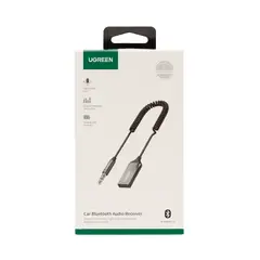 UGREEN - Receptor Audio Automovil Bluetooth 50 Plug 35Mm Power Usb-A