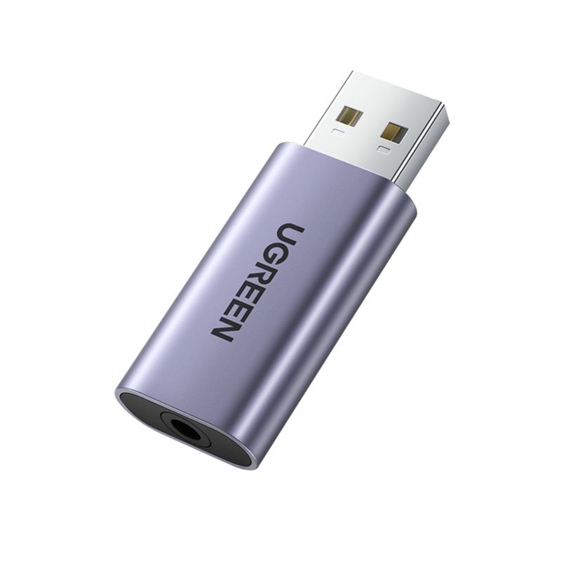 UGREEN - Tarjeta De Audio Externa Usb-A Jack 35Mm MH Audio Estereo + Mic