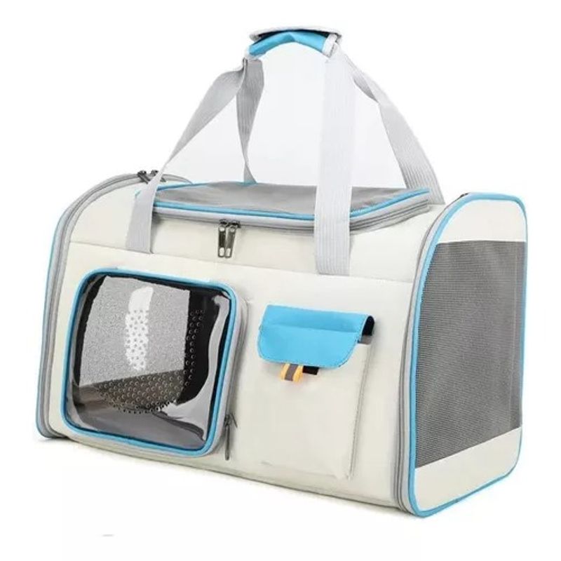 GENERICO - Bolso Transportador XL para Mascotas Color Blanco