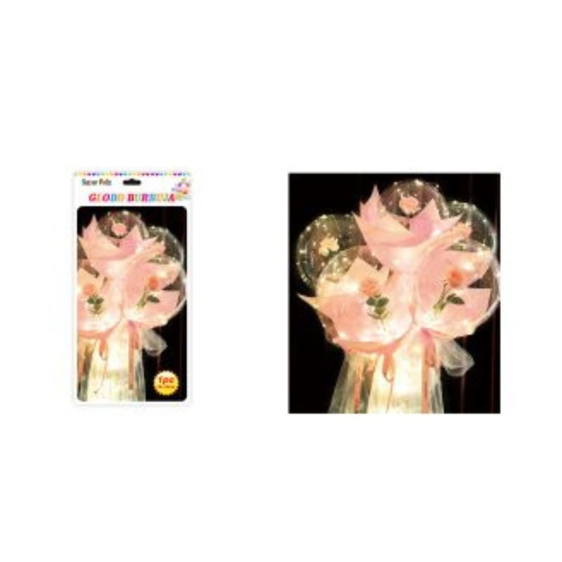 GENERICO - GLOBOS ROSA 18 CM X 18 CM 1 PCS
