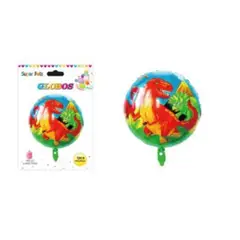 GENERICO - GLOBOS DINOSAURIOS 45 CM X 45 CM 1 PCS