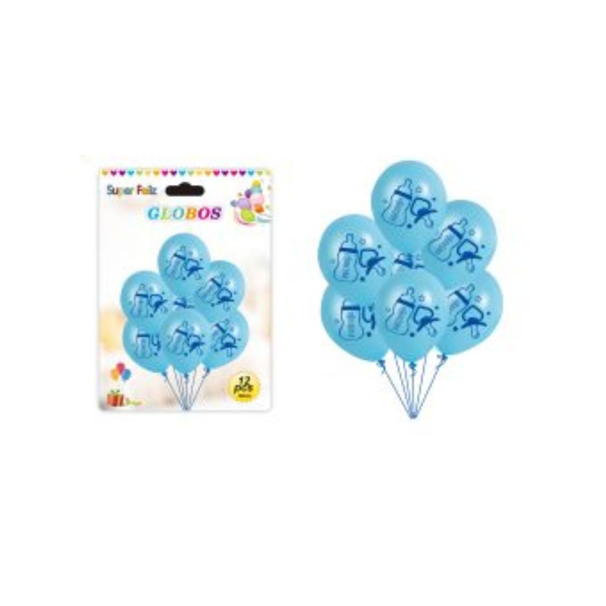 GENERICO - GLOBOS BABY 30 CM 12 PCS