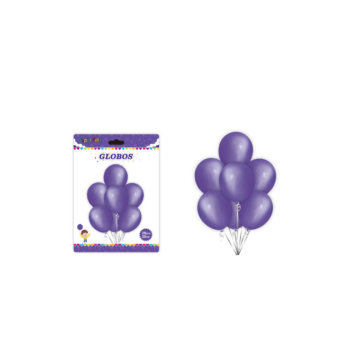 GENERICO - GLOBOS LATEX 30 CM 25 PCS