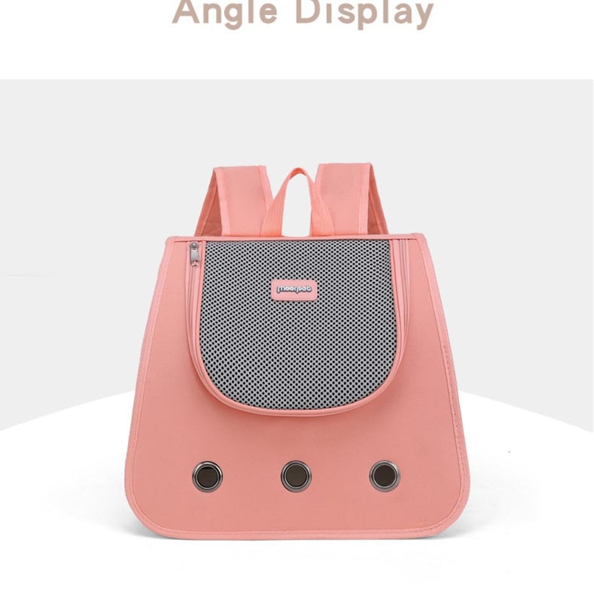 GENERICO - Mochila Transportadora de Perro y Gatos Color Rosa