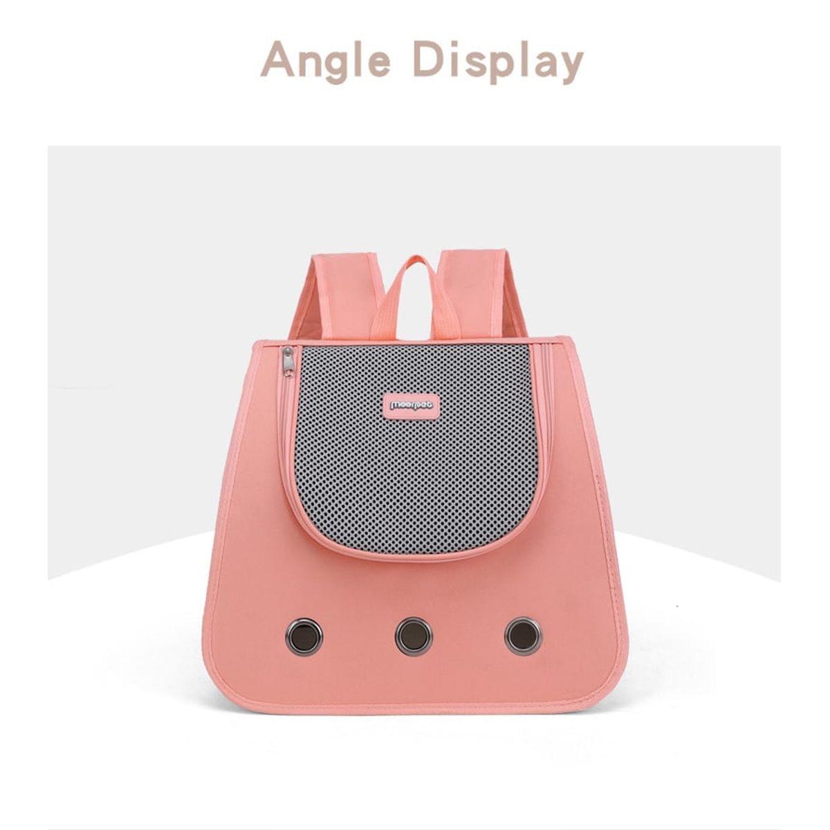 GENERICO - Mochila Transportadora de Perro y Gatos Color Rosa