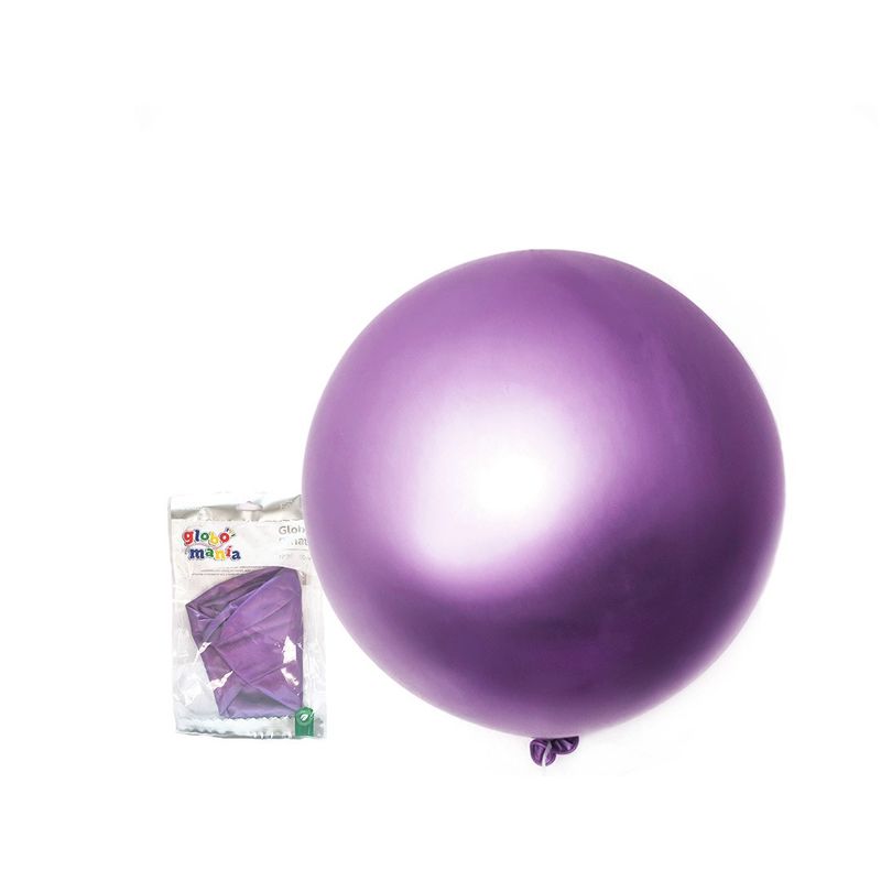 GENERICO - GLOBO PINATA R36 CHROME MORADO X1 UNI