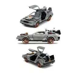 JADA TOYS - Delorean Volver al Futuro 3 Ruedas de Tren Jada 1:32