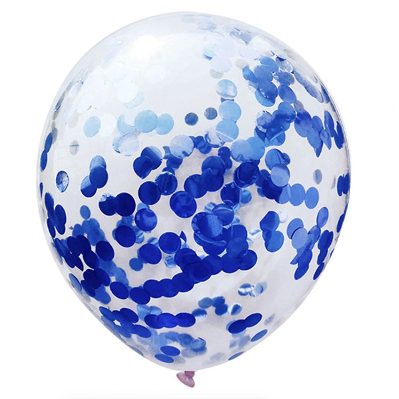 GENERICO - GLOBO 12 CONFETTI AZUL X12 UNI