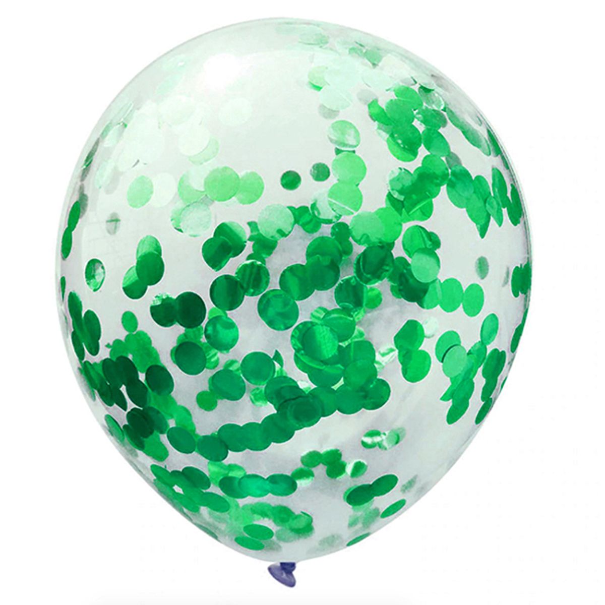 GENERICO - GLOBO 12 CONFETTI VERDE X12 UNI