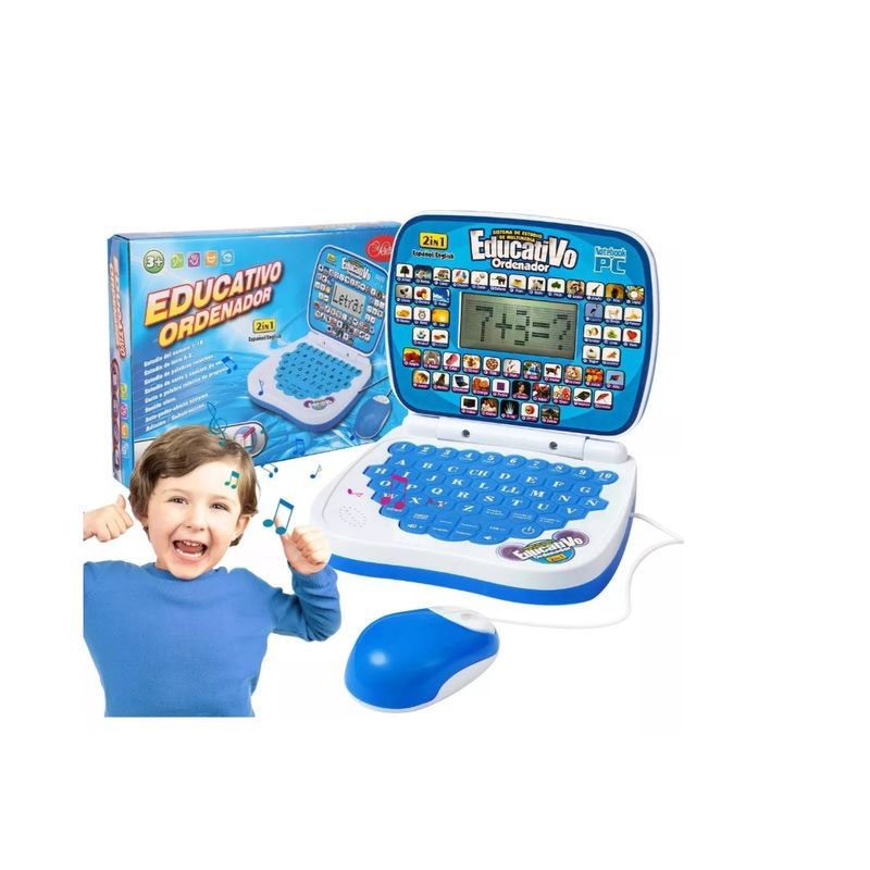 GENERICO - Ordenador Didactico Computadora Didactica Para Niñas Blue