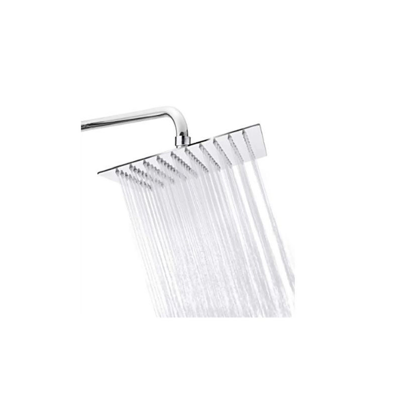 GENERICO - Plato De Ducha Grande Cuadrado 25cm 10pul Acero Inox