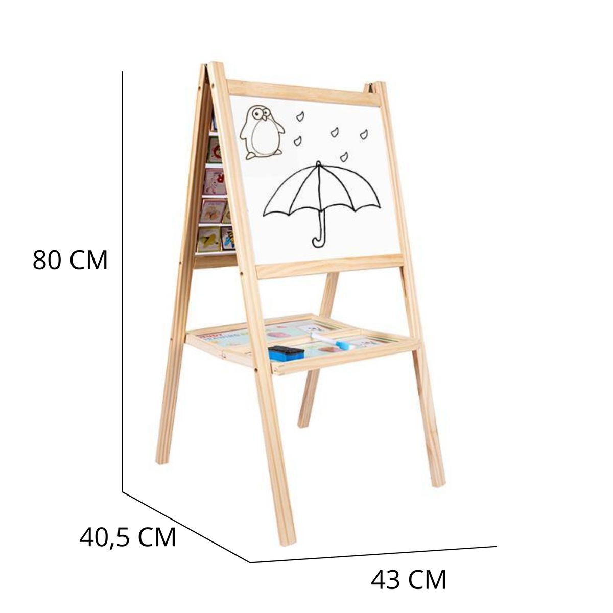 GENERICO - Pizarra Atril Magnética Multifunción Para Niños Accesorios