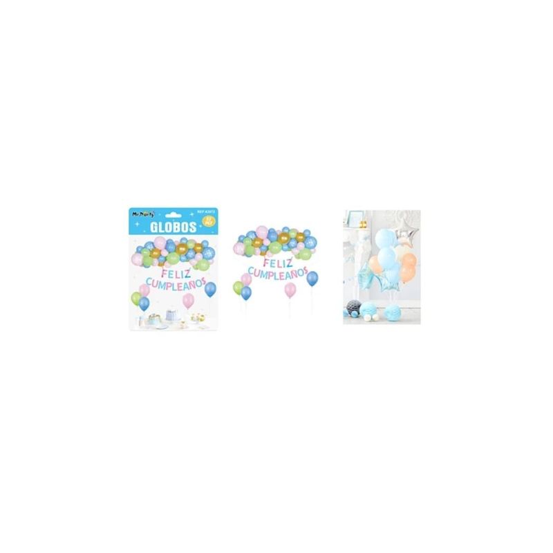 GENERICO - Set De Globos Látex Con Guirnalda 52pcs