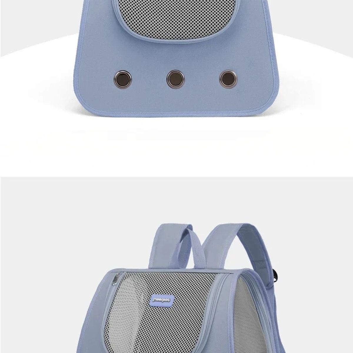 GENERICO - Mochila Transportadora de Perro y Gatos Color Gris