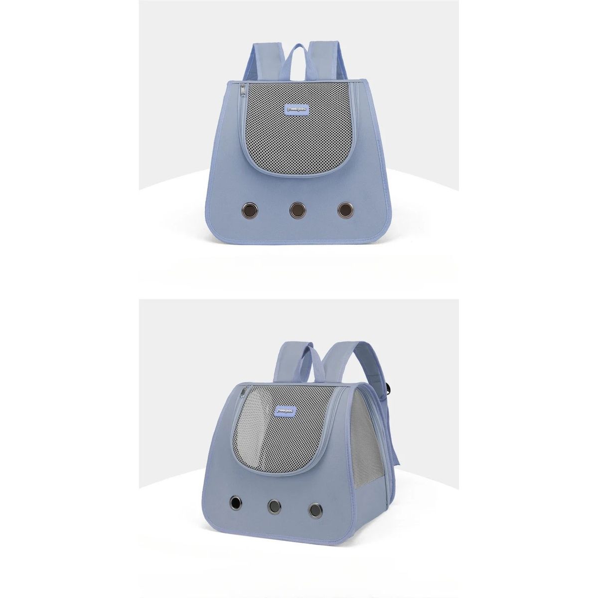 GENERICO - Mochila Transportadora de Perro y Gatos Color Gris