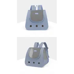 GENERICO - Mochila Transportadora de Perro y Gatos Color Gris