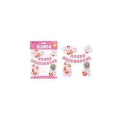 GENERICO - Set Globos Látex y Guirnalda Con Unicornio 55pcs