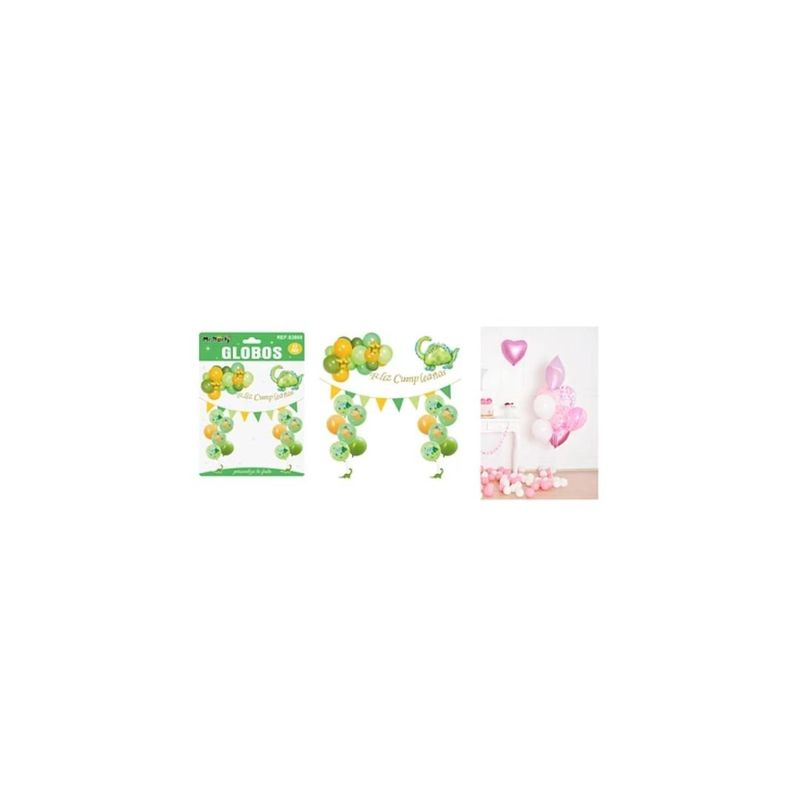 GENERICO - Set De Globos Látex Con Dinosaurio 32pcs